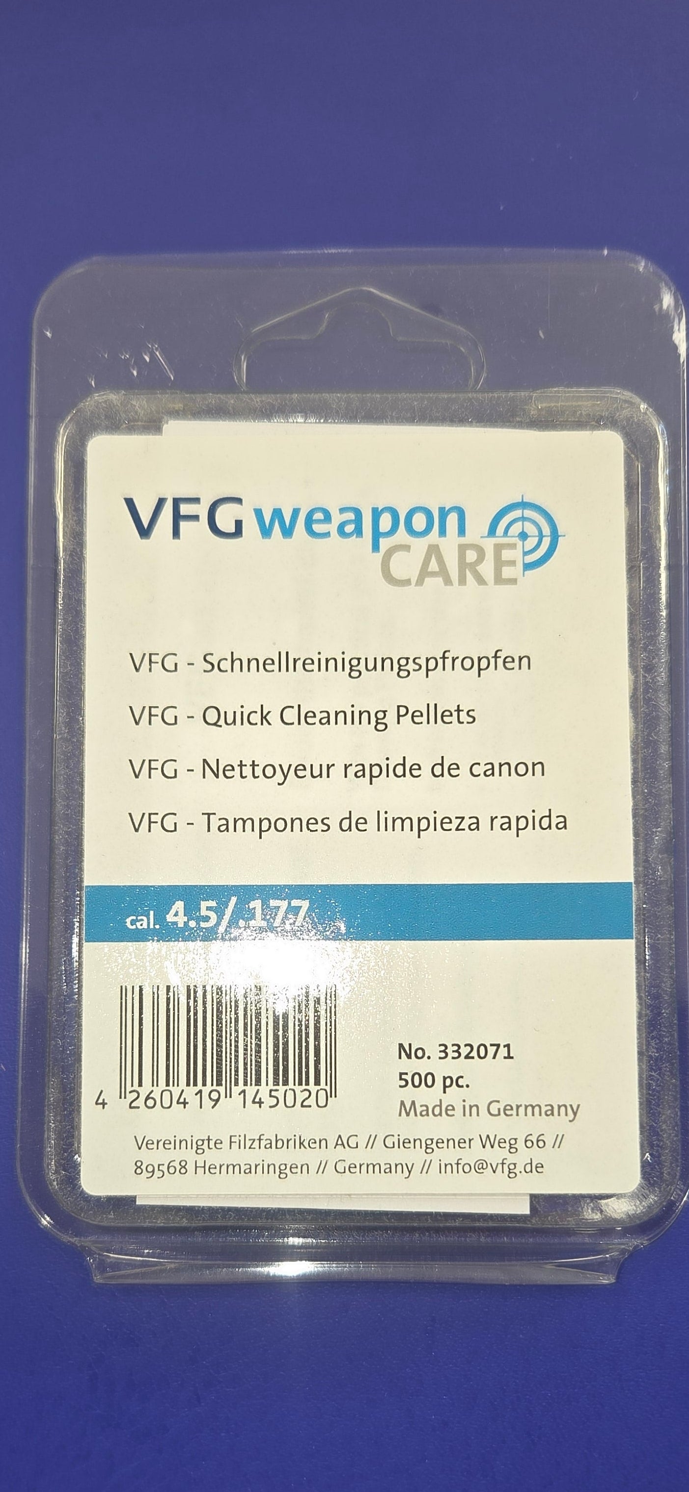 VFG 761 Comfort Cleaning Felts 500pcs