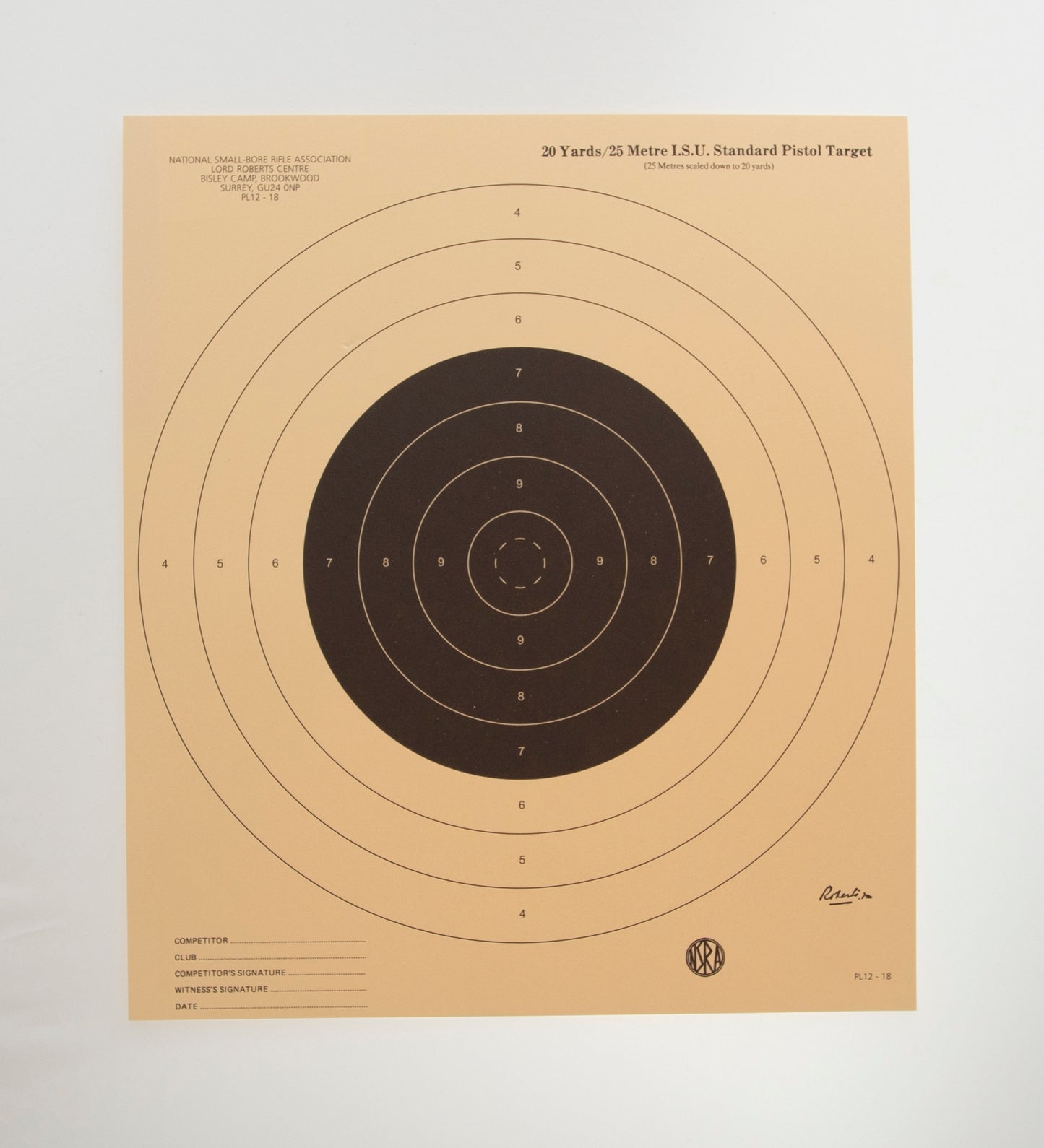 NSRA PL12-18 (20 Yards Prop to 50M/25M)