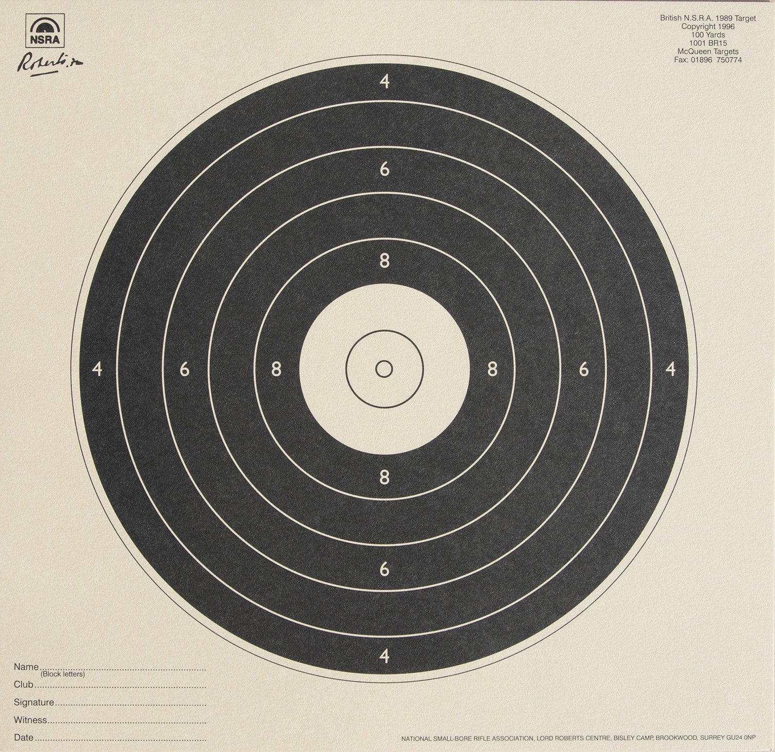 Targets – NSRA Shop