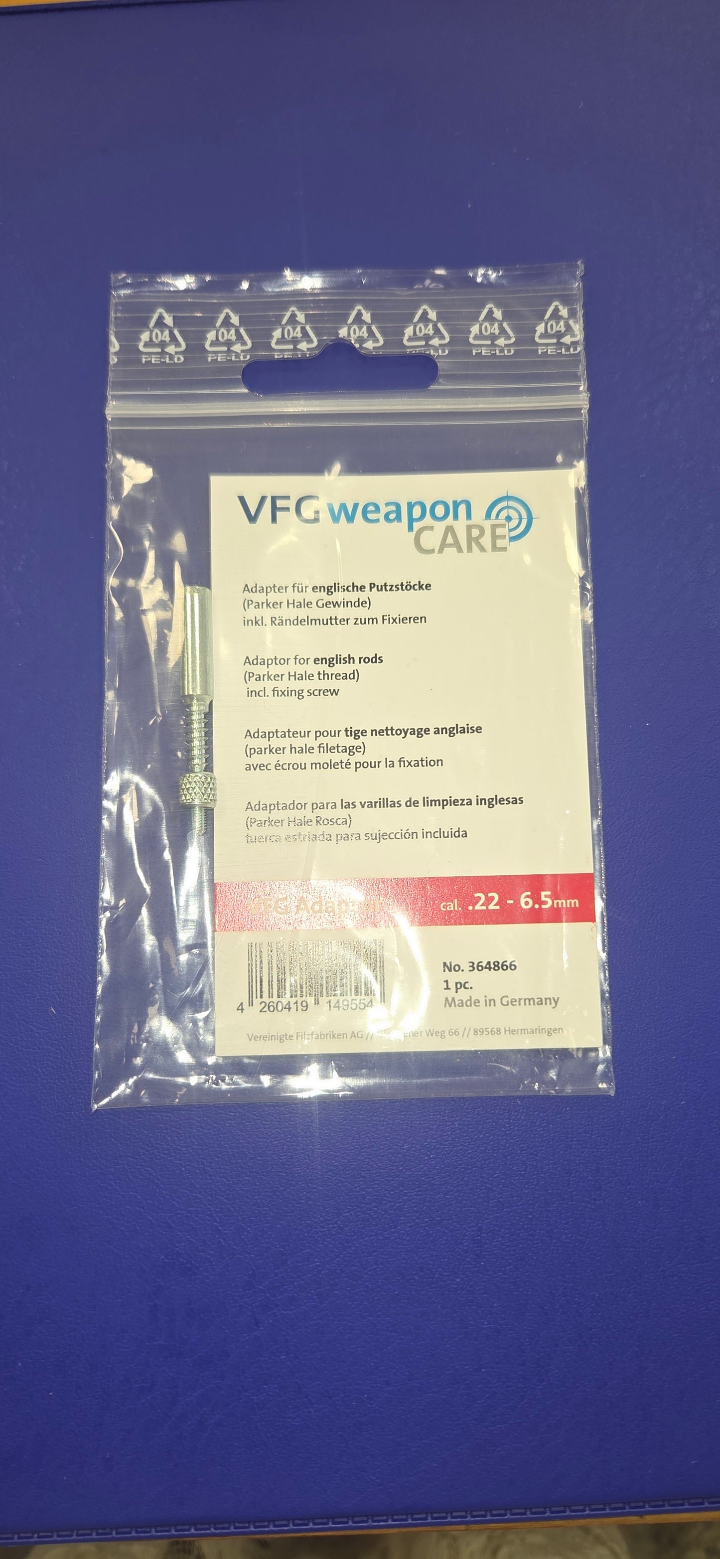 VFG 766ph-n Felt Adaptor