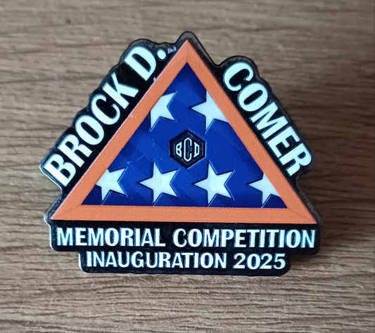 Commemorative Brock D. Comer pin