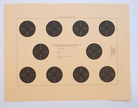 NSRA 25M Prone 10 Bull Targets (25M10 BM/89-18)