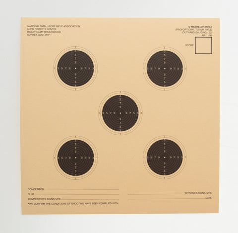 NSRA Air 11/99-18 (10 M Air Rifle Prop to 50 Metres)