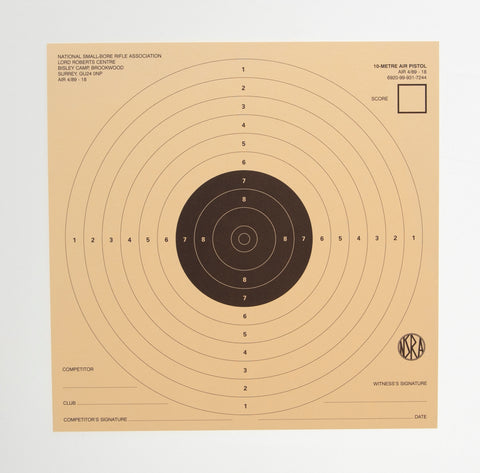 NSRA Air 4/89-18 (10M 1 Target Air Pistol)