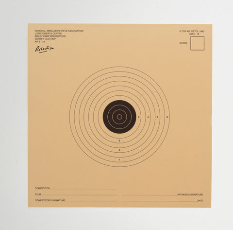 NSRA Air 8-18 (6 Yard Air Pistol Target)