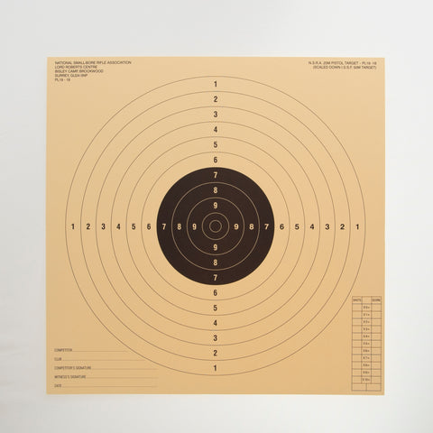 NSRA PL19-18 (25M Pistol Target)